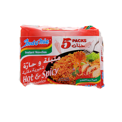 Indomie Instant Noodles Hot & Spicy (5 x 80gr)