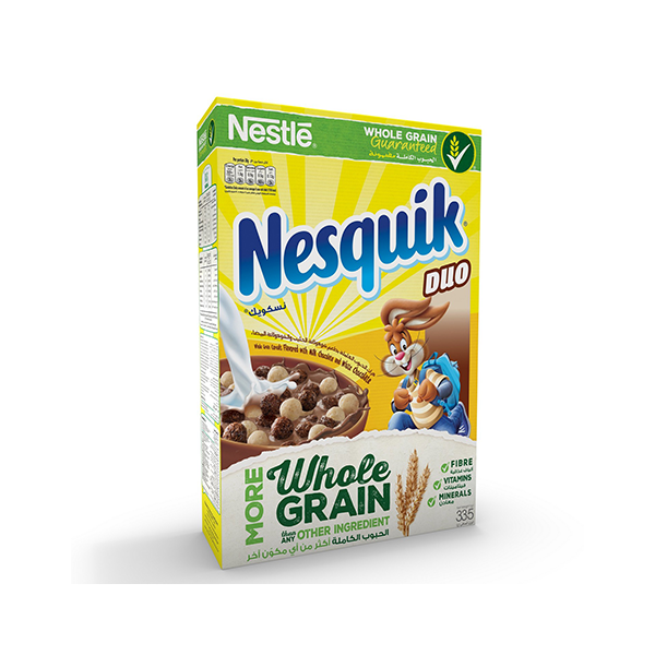 Nestle Nesquik Duo Breakfast Cereal 335 Gm